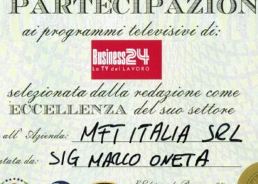 MFT ITALIA premiata eccellenza di settore